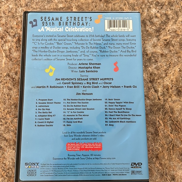 Sesame Street 25 Wonderful Years A Musical Celebration! - Picture 2 of 3